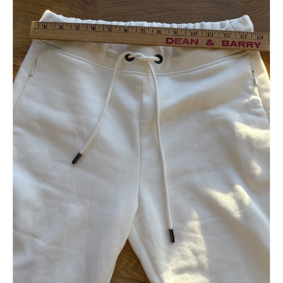 BANANA REPUBLIC Women's White Scuba Joggers Zip Pockets Running Sweat Pants XSP - Picture 7 of 16